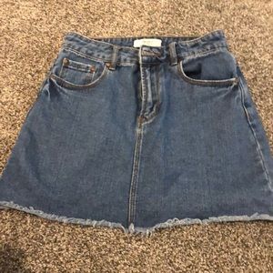 forever 21 denim skirt